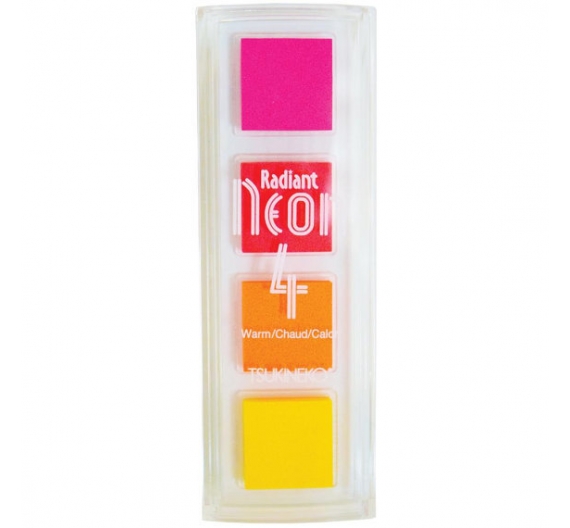 RADIANT NEON SET 4 TAMPONES TONOS CALIDOS