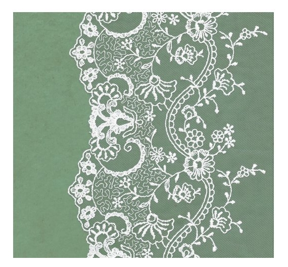 Papel de scrap de doble cara , 30,5 x 30,5 cm  Puntilla con Ramillete