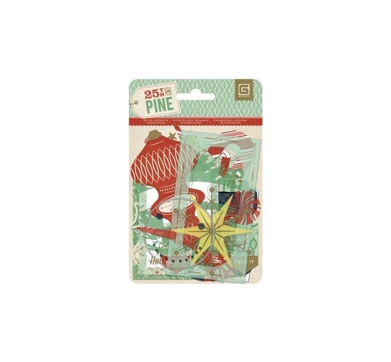 Die - cut Basic Grey, Colección 25 TH and Pine