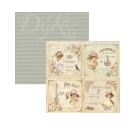 Papel de scrap de doble cara 30 x 30 cm Vintage