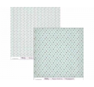 Papel de scrap de doble cara 30 x 30 cm Florecillas