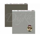 Papel de scrap de doble cara 30 x 30 cm flor damasco