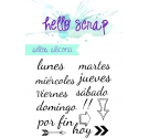 Sello de silicona, dias de la semana
