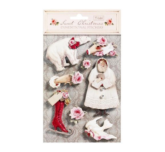 Pegatinas 3D Tilda, Colección Sweet Christmas