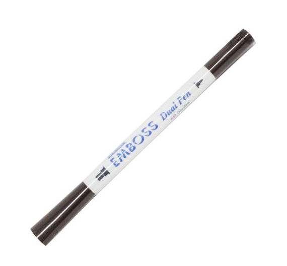 Lápiz Dual Emboss Marker Chocolate