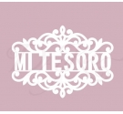 Silueta cartón fino y flexible Mi Tesoro 9 x 6,5cm