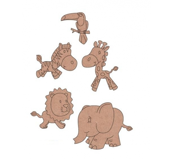 Siluetas madera DM Animales