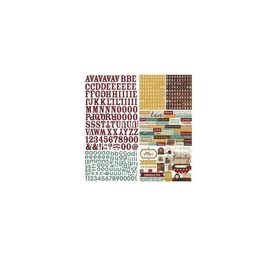 Stickers Simple Stories, colección Legazy