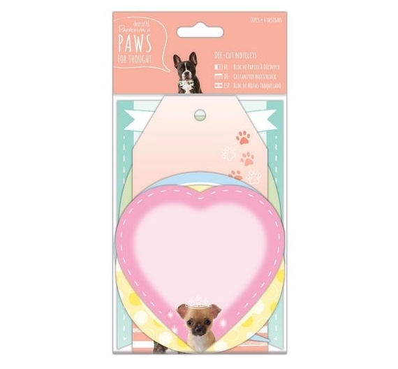 Die-cut Notelets (18pcs) - Paws for Thought