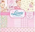 PAPEL SCRAP 30X30" BLOC 18 HOJAS BABY GIRL 2 LITOARTE
