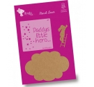 Kit 2 siluetas madera DM y stencil. Nube y conejito