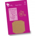 Kit 2 siluetas madera DM y stencil. Placa y bici