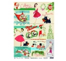Papel de Arroz 30x 40cm. Merry Christmas