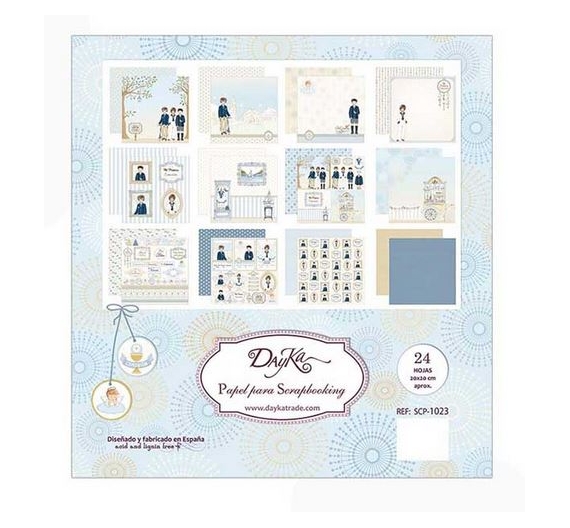 Set de papeles Scrap de Dayka Trade Comunión Niño