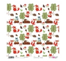 Papel de Arroz 30,5 x 30,5CM. Autumn Forest Friends
