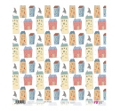 Papel de arroz de 30,5 x 30,5cm. Houses