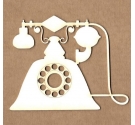 Chipboard Kora projets Teléfono vintage