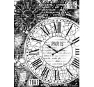Papel de arroz 21 x 29,7cm Reloj