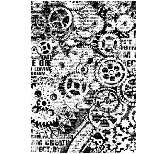 Papel de arroz 21 x 29,7cm Engranajes