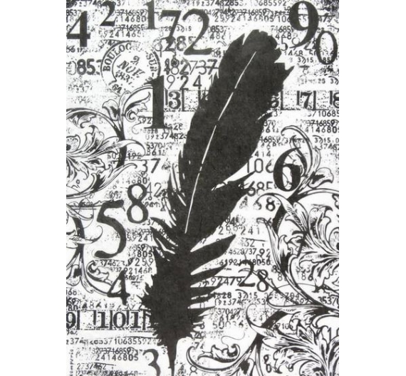 Papel de arroz 21 x 29,7cm Pluma