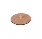 Tapa madera con pomo 13cm