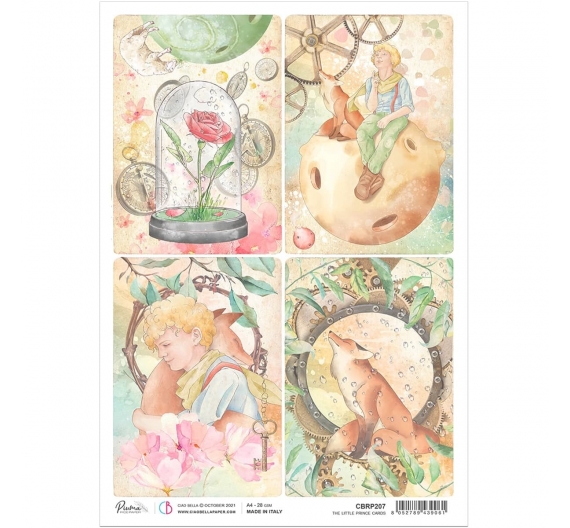 Papel de arroz 21 x 29,7cm. Little Prince Tarjetas