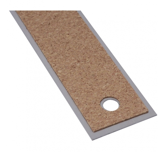 Regla de acero con corcho antideslizante 31cm/12 pulgadas