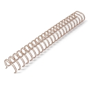 Pack 2 Wire-o 38mm. Oro rosa. Paso 2:1 (23 anillas)